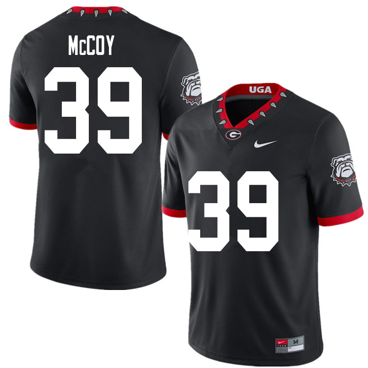 Georgia Bulldogs #39 KJ McCoy Mascot 100th Anniversary College Football Jerseys Sale-Black